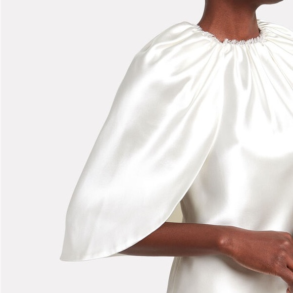 BRANDON MAXWELL
Silk Satin Cape Blouse - Picture 5 of 7